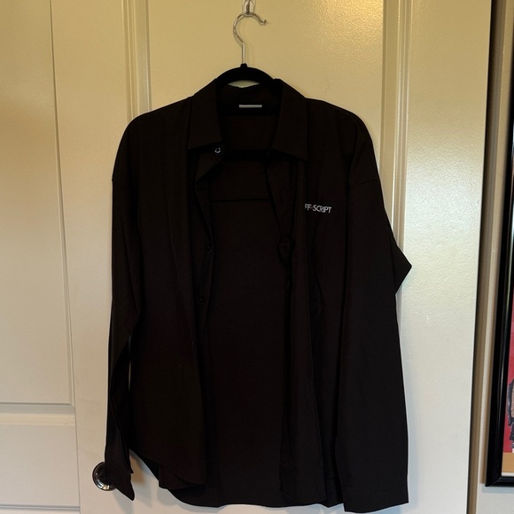 Black Shirt with Anime Back Graphic - Picture 8 of 11